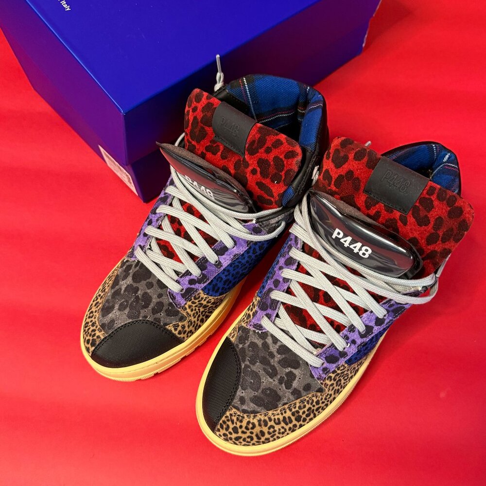 NEW P448 “Crazy” Animal Print High-Tops – Men’s Size 43 (US 10)